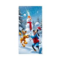 Banner De Natal Da Disney Mickey Minnie Para Porta, Decoração Interna E Externa Para Festas