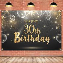 Banner de pano de fundo de aniversário HAMIGAR 30th Happy 30 Years Old