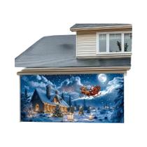 Banner De Poliéster Com Tema De Natal E Papai Noel Para Decoração De Porta De Garagem E Cenário De Banner De Poliéster Com Tema De Natal E Papai Noel Para Decoração De Porta De Garagem E Cenário De