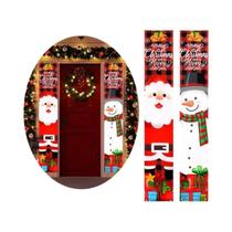 Banner De Porta Quebra-Nozes Do Papai Noel Decorações De Natal 2025 Enfeites De Natal Para Pendurar