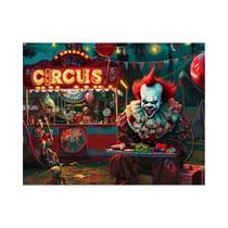 Banner Decorativo De Palhaço Assustador Para Casa Assombrada De Carnaval, Fundo De Circo Maléfico