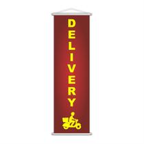 Banner Delivery Ao Cliente Serviço 100X30Cm