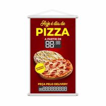 Banner Dia De Pizza Delivery Sabores Preço Fone 60X40Cm