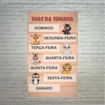 Banner Dias da Semana Pedagógico Escolar 50x80