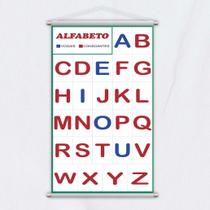 Banner Didático Escolar Letras Alfabeto e Vogais 80x50cm