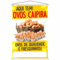 Banner Divulgação Aqui Tem Ovos Caipira Fresquinhos - Layke - Decoração Criativa