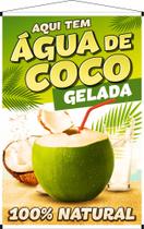 Banner Divulgação Aqui tem Vende-se Água de Coco Natural - Layke - Decoração Criativa