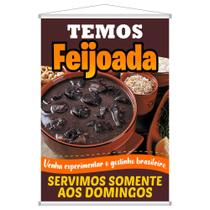 Banner Divulgação Temos Feijoada Somente aos Domingos - Layke - Decoração Criativa