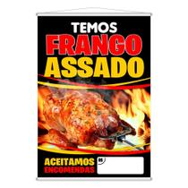 Banner Divulgação Temos Frango Assado - Layke - Decoração Criativa