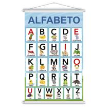 Banner Educativo Alfabeto Letras Didático Desenhos 60x90cm Banner Educativo Alfabeto Letras Didático Desenhos 60x90cm