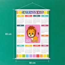 Banner Educativo em Lona Calendário Leãozinho - 85x60cm