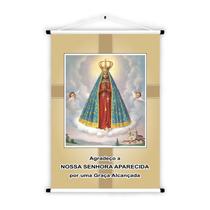Banner Educativo em Lona Religioso Nossa Senhora Aparecida Agradeço a Graça Alcançada - Fabrika de Festa Banner Educativo em Lona Religioso Nossa Senhora Aparecida Agradeço a Graça Alcançada - Fabrika de Festa