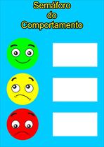 Banner Educativo em Lona Semáforo do Comportamento 70x55cm Banner Educativo em Lona Semáforo do Comportamento 70x55cm