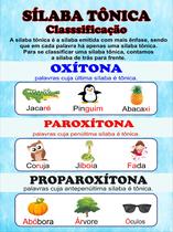 Banner Educativo em Lona Sílaba Tônica 70x55cm