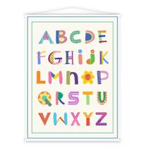 Banner em Lona Com Bastão 60x80cm - Alfabeto Banner em Lona Com Bastão 60x80cm - Alfabeto