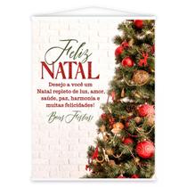 Banner em Lona Com Bastão 60x80cm - Feliz Natal! Banner em Lona Com Bastão 60x80cm - Feliz Natal!