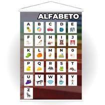 Banner em lona de alfabeto para ensino. Uso interno e externo Banner em lona de alfabeto para ensino. Uso interno e externo