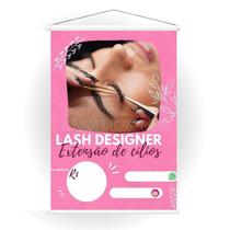 Banner em Lona para Designer de Cílios / Lash Designer Uso interno e externo