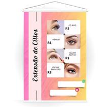 Banner em Lona para Designer de Cílios / Lash Designer Uso interno e externo