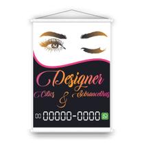Banner em Lona para Designer de Cílios / Lash Designer Uso interno e externo
