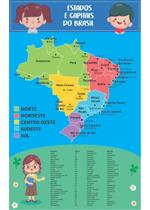 Banner Escolar Pedagógico - Estados E Capitais Do Brasil