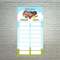 Banner Escolar Pedagógico UTI das palavras 80x50