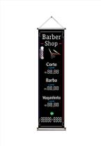 Banner Esticadinho Barber Shop - Tam. 1,00mx0,30cm