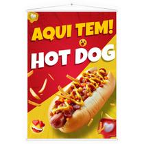 Banner Faixa Lona Aqui Tem Cachorro Quente Hot Dog Dogão Lanchonete Food Truck Comida Divulgação Propaganda 100x70 Impressão Alta Qualidade Premium Banner Faixa Lona Aqui Tem Cachorro Quente Hot Dog Dogão Lanchonete Food Truck Comida Divulgação Propaganda 100x70 Impressão Alta Qualidade Premium