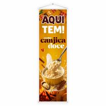 Banner Faixa Lona Aqui Tem Canjica Doce Festa Junina 100x30