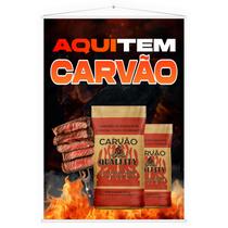 Banner Faixa Lona Carvão Churrasco Supermercado Açougue Mercearia Adega Distribuidora Comércio Divulgação Propaganda 100x70 Impressão Alta Qualidade