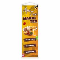 Banner Faixa Lona Delivery Marmita Comida Restaurante 100x30
