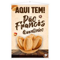 Banner Faixa Lona Pão Francês Sal Quentinho Padaria 100x70
