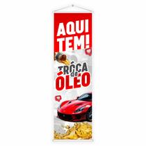 Banner Faixa Lona Troca de Óleo Posto Autocenter 100x30 Banner Faixa Lona Troca de Óleo Posto Autocenter 100x30
