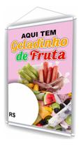 Banner Faixa Placa Geladinho De Fruta Preço Divulgação