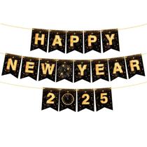 Banner Feliz Ano Novo 2025 - DIY - Sem Suprimentos Necessários