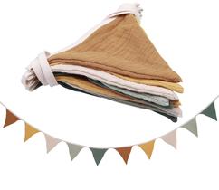 Banner Flags HJKlove para decoração de berçário verde claro Banner Flags HJKlove para decoração de berçário verde claro