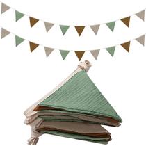 Banner Flags Oudain, 17 pés, decoração de berçário, 2 peças retrô Banner Flags Oudain, 17 pés, decoração de berçário, 2 peças retrô