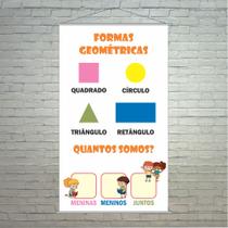 Banner Formas Geométricas Pedagógico Escolar 50x80