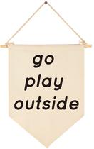 Banner FYSIA Go Play Outside para decoração de parede em tela 39x28 cm