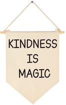 Banner FYSIA Kindness is Magic Canvas, 39x28 cm, decoração de parede