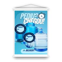 Banner Galão de Água e Botijão de Gás tam M, 40x60cm, Placas Iguassu: Pendure, Divulgue, e Otimize Espaços Perfeito para Uso Interno e Externo