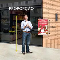 Banner GELADINHO GOURMET lona faixa impressão digital