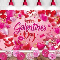Banner HABDJILTY Feliz Dia dos Namorados Vermelho Rosa Banner HABDJILTY Feliz Dia dos Namorados Vermelho Rosa