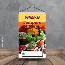 Banner Impressão Digital VENDE-SE TEMPEROS CASEIROS Banner Impressão Digital VENDE-SE TEMPEROS CASEIROS
