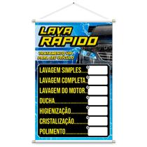 Banner Lava Rápido Tabela de Preços (Banner Pronto)