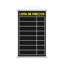 Banner Lista De Preços Tabela Vendas Serviço Lona 60X40Cm