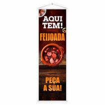 Banner Lona Faixa Divulgação Aqui Tem Feijoada Feijão Restaurante Mercearia Marmitaria Comida Propaganda Impressão Alta Qualidade Resolução 100x30