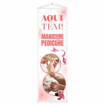 Banner Manicure Pedicure Salão de Beleza Estética 100x30