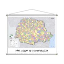 Banner Mapa Escolar Do Estado Do Paraná 130X100Cm