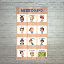 Banner Meses do ano Pedagógico Escolar 50x80